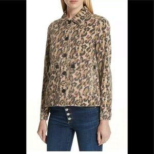 Veronica Beard Leopard Print Jacket - Brown and Black